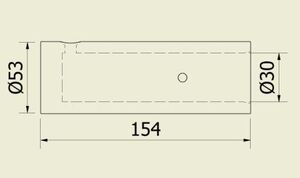 CAMISA PARA SIFÃO 30 MM STANDARD (30 X 53 X 154 MM) - Imagem 2