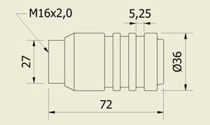 PISTÃO 36 MM (36 X 72 MM) - Imagem 2
