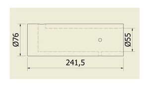 CAMISA PARA SIFÃO 55 MM STANDARD (55 X 76 X 241,5 MM) - Imagem 2