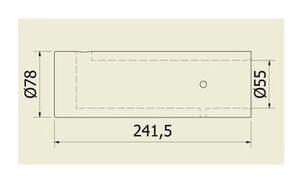 CAMISA PARA SIFÃO 55 MM SEGUNDA RETÍFICA DO SIFÃO (55 X 78 X 241,5 MM) - Imagem 2