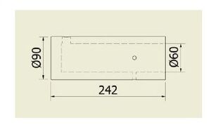 CAMISA PARA SIFÃO 60 MM STANDARD (60 X 90 X 242 MM) - Imagem 2