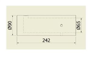 CAMISA PARA SIFÃO 65 MM STANDARD (65 X 90 X 242 MM) - Imagem 2