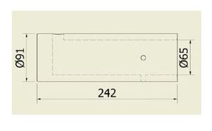 CAMISA PARA SIFÃO 65 MM PRIMEIRA RETÍFICA DO SIFÃO (65 X 91 X 242 MM) - Imagem 2