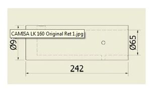 CAMISA PARA SIFÃO 65 MM PRIMEIRA RETÍFICA DO SIFÃO (65 X 91 X 242 MM) - Imagem 2