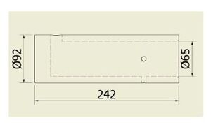 CAMISA PARA SIFÃO 65 MM SEGUNDA RETÍFICA DO SIFÃO (65 X 92 X 242 MM) - Imagem 2