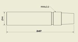 PROLONGADOR 44 MM (44 X 247 MM) - Imagem 2