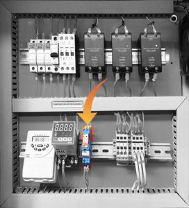 RELÉ COM BASE 2 CONTATOS 220V - Imagem 3