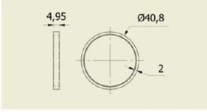 ANEL PARA PISTÃO 40 MM - Imagem 2