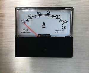 AMPERÍMETRO ANALÓGICO DC 0-1.0A - Imagem 1